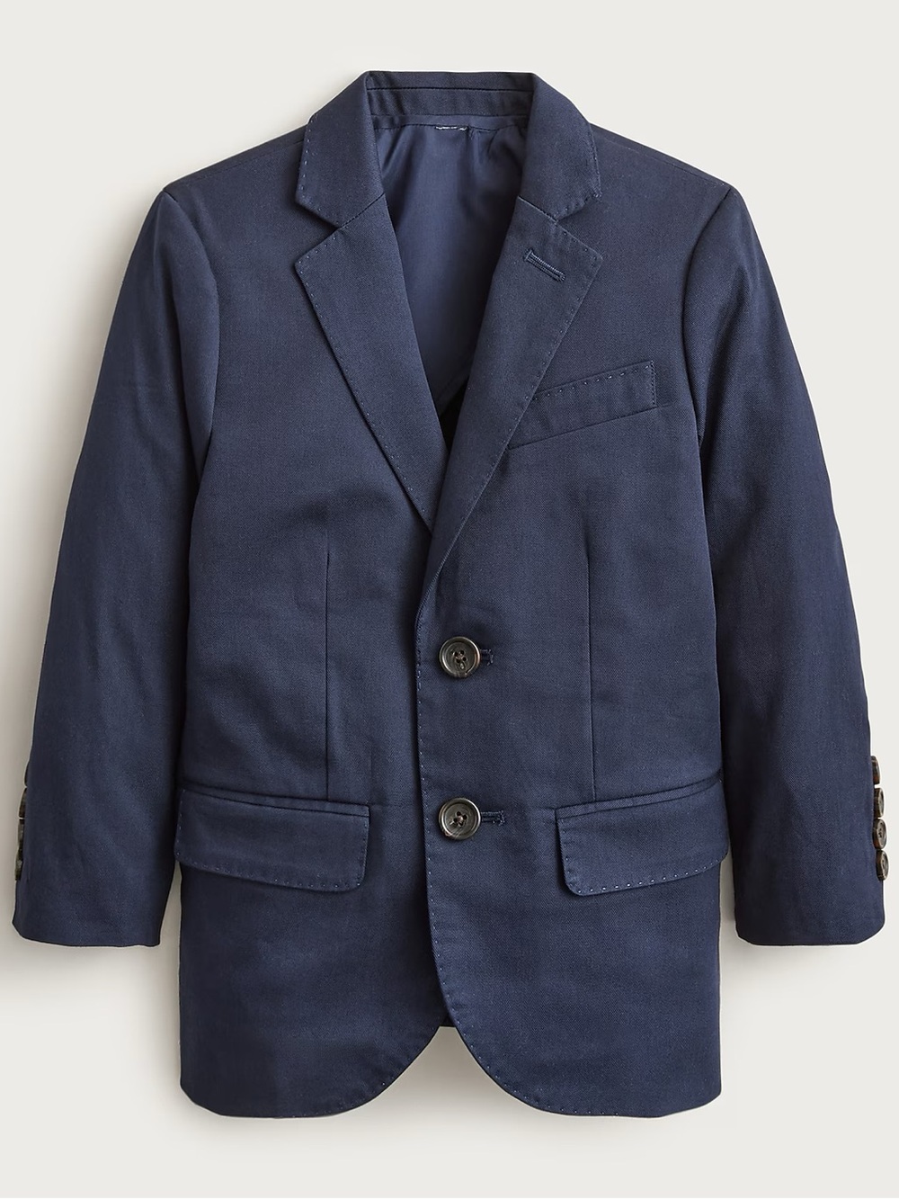 J. CREW Boys' Ludlow suit jacket in chino Navy Size 10 NWT $158 CH430